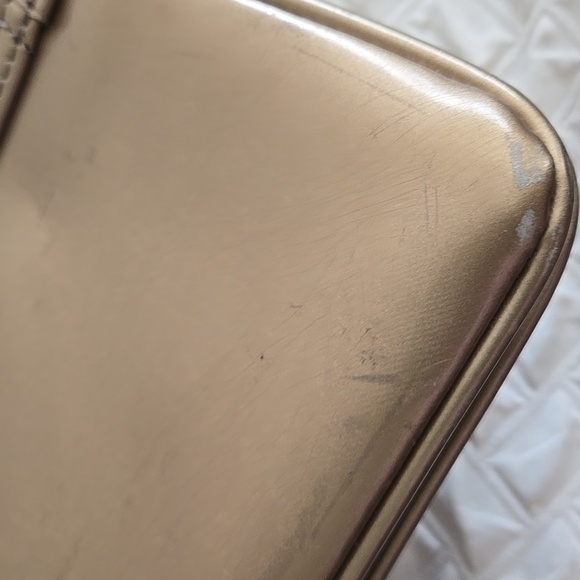 Calvin Klein Gold Baguette Bag with Flap Closure - Picture 5 of 15